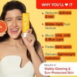 DOT & KEY Vitamin C + E Super Bright Sunscreen Spf 50 | Water-Light,UVA/UVB & Blue Light Protection|For Even Toned & Glowing Skin|With Liquid Spf 50+++|No White Cast,|For All Skin Types|50G,Pack Of 1 - Image 4