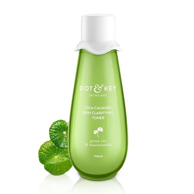 Dot & Key Cica Calming Skin 1 Dot & Key Cica Calming Skin Clarifying Toner with Green Tea & Niacinamide | Toner for Acne Prone Skin | Niacinamide Toner For Acne, Oily & Sensitive Skin | Fades Acne Scars & Dark Spots | 150ml - Image 1