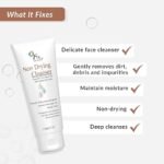 Fixderma Non Drying Cleanser, soap-free & pH Balanced cleanser, Pore-Refining, Dermatologist tested, Face Exfoliator, Non-comedogenic & Non-irritating skin cleanser - 60g - Image 3