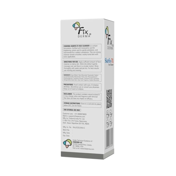 Fixderma Skarfix -TX Face Cleanser with Tranexamic Acid, Kojic Acid & Niacinamide | Kojic Acid Face Wash | Pigmentation Face Wash for All Skin Types | Face Wash for Women | Face Wash Men - 75gm - Image 6