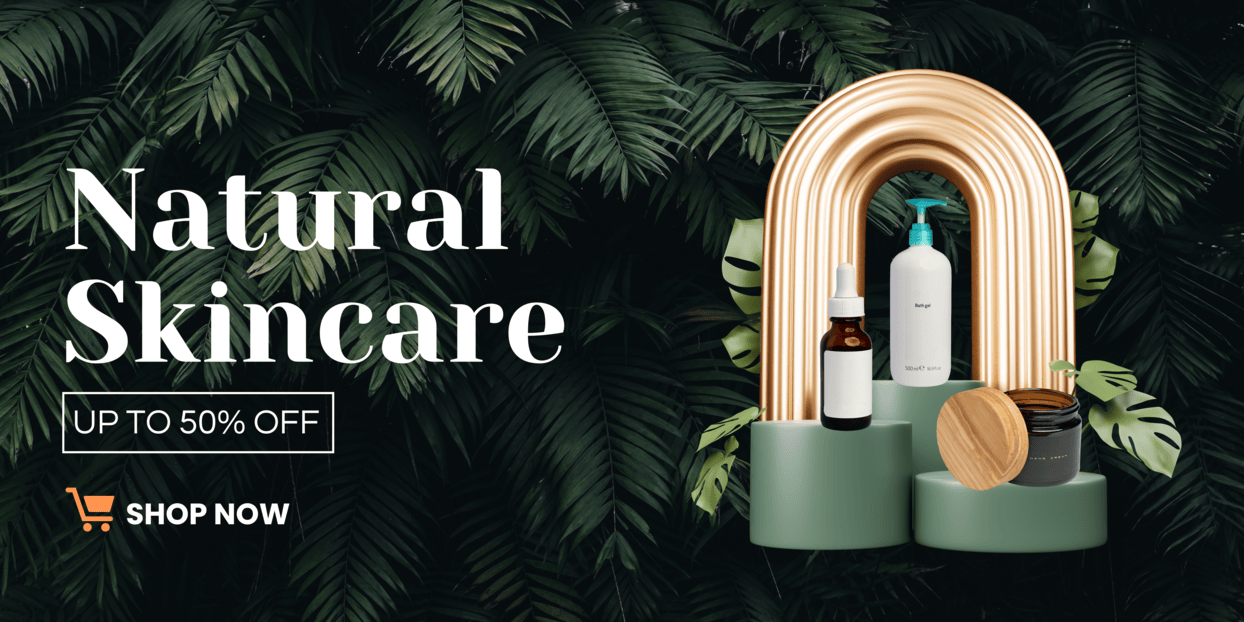 Green Nature Elegant Skincare Banner (1)