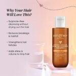 Dot & Key Moringa & Argan Hair Fall Control Shampoo With Pea Peptide & Cysteine | Sulphate Free, Paraben Free | For Dull & Thinning Hair | 200ml - Image 2