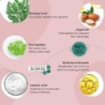 Dot & Key Moringa & Argan Hair Fall Control Shampoo With Pea Peptide & Cysteine | Sulphate Free, Paraben Free | For Dull & Thinning Hair | 200ml - Image 4