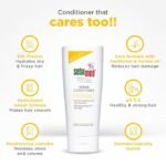 SebaMed Hair Repair Conditioner | Ph5.5 I 88% 'Excellent Care' Results | Repairs Dry, Damaged Hair & Scalp | Moisturizing Formula Adds Shine & Volume Unscented, 200 Millilitre - Image 4
