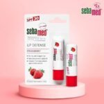 Sebamed Lip defense 4.8gm, Strawberry | SPF 30 |Lip balm for Dry & Chapped lips with natual oil & Vitamin E | UV protection | Dermatologically tested - Image 2