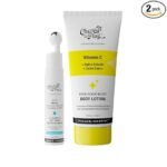 Chemist At Play Under Eye Cream with 2% Revital Eye & Quinoa Extract | For Reducing Dark Circles, 15g + Brightening Body Lotion with Ceramides | Alpha Arbutin, Camu Camu & Vitamin C 200ml