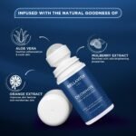 BELLAVITA Deo White Natural Underarm Roll On Deodorant for Men |Control Odour|Alcohol-Free| Antiperspirant for Long Lasting Freshness 50ml - Image 4