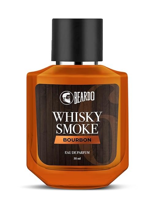 Beardo BOURBON 1 Beardo BOURBON Whisky Smoke Perfume for men, 50ml | Oriental, Woody, Leathery | Long Lasting Mens Perfume | Best Date Night Fragrance Body Spray for Men | Gift For Brother | Gift For Friends - Image 1