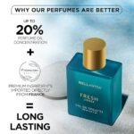 Bella Vita Luxury FRESH Unisex Eau De Toilette Perfume with Bergamot, Lavender,Ylang Ylang| Premium, Long Lasting Fresh Fragrance for Men & Women, 100ML - Image 4