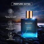 Bella Vita Luxury Skai Aquatic Unisex Eau De Cologne with Bergamot, Lavender & Patchouli|Premium, Long Lasting Woody Fragrance for Men & Women, 100 ML - Image 3