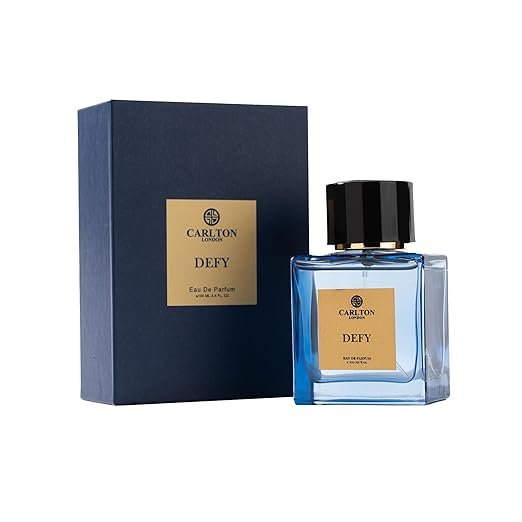 Carlton London DEFY 1 Carlton London DEFY EDP Perfume for Men Long Lasting Smell, Sandalwood, Cinnamon and Warm Fragrance Scent for Special Occasions, Gift for Men -100ml - Image 1