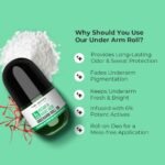 Dr. Sheth’s KESAR & KOJIC ACID UNDERARM ROLL-ON| 6% Actives -AHA, Kojic Acid & Niacinamide |Controls Body Odor, Sweat & Fade Pigmentation |For All Skin Types| Aqua Fragrance| For Men & Women| Aluminium & Alcohol Free| 50ml - Image 5