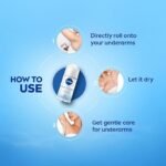 NIVEA Fresh Natural Roll On, 50ml| 48 H Smooth & Beautiful Underarms| 0% Alcohol | For Women - Image 5