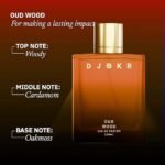 Djokr Oud Wood Perfume For Men 100 ml | Eau De Parfum | Premium Luxury Long Lasting Fragrance Spray - Image 2