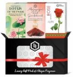 Parag Fragrances Trio Attar Perfume Roll-on Gift Set 6ml x 3pc of (Lotus/Red Sandal/Rose Nature)