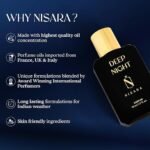 Nisara Deep Night 50ml Strong Unisex Parfum For Men and Women | Unisex Long Lasting Parfum | Premium Perfume | parfum for Gift |Warm Spicy-Woody notes| With Jasmine, Woody & Musky | Fragrance EDP Scent for Men & Women - Image 6