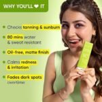 Dot & Key CICA Calming Mattifying Sunscreen SPF 50 PA++++ | For Oily Acne Prone & Sensitive Skin | UVA/UVB Protection | No White Cast, Ultra Light, Fragrance Free & Quick Absorbing | 50g - Image 4