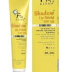 FIXDERMA Shadow SPF 50 Lip Shield PA+++ Lip Balm SPF 50 With Theobroma Cacao Seed Butter,Virgin Coconut Oil & Glutathione Prevents Pigmentation & Sun Damage Sun Protector UVA & UVB-15gm,Yellow