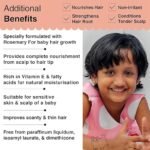 Soulflower Rosemary Baby Hair Oil for Hair Growth, 100% Pure & Natural Organic, Nourishment with Avocado, Coconut, Olive & Almond Oils, Dermatologist & Pediatrician Tested for Healthy Scalp, 225ml - Image 2