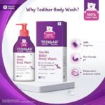 Tedibar - Body wash for Babies| 100% soap & Alkali free | Skin-friendly pH 5.5| Recommended by pediatricians | Prevents Dryness & Rashes | Suitable for Newborn Baby| 250ml - Image 4