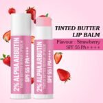 BAKE 2% Alpha Arbutin Tinted Butter Brightening Lip Balm SPF 55 PA++++ with Niacinamide, Lactic Acid | For Dark, Pigmented, Dry & Chapped Lips | Brightens Pigmented Lips | UVA/B Rays Sun Protection - 5g - Image 5