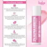 BAKE 2% Alpha Arbutin Tinted Butter Brightening Lip Balm SPF 55 PA++++ with Niacinamide, Lactic Acid | For Dark, Pigmented, Dry & Chapped Lips | Brightens Pigmented Lips | UVA/B Rays Sun Protection - 5g - Image 6