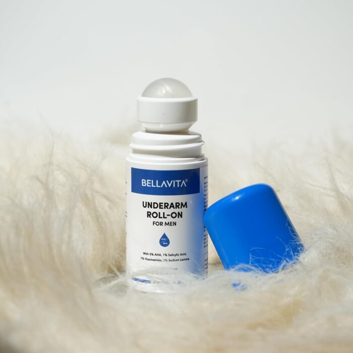 Bella Vita Organic Deo White Deodorant for Men, Natural Roll On for Dark Underarms Lightening, Long Lasting Freshness 50ml - Image 8