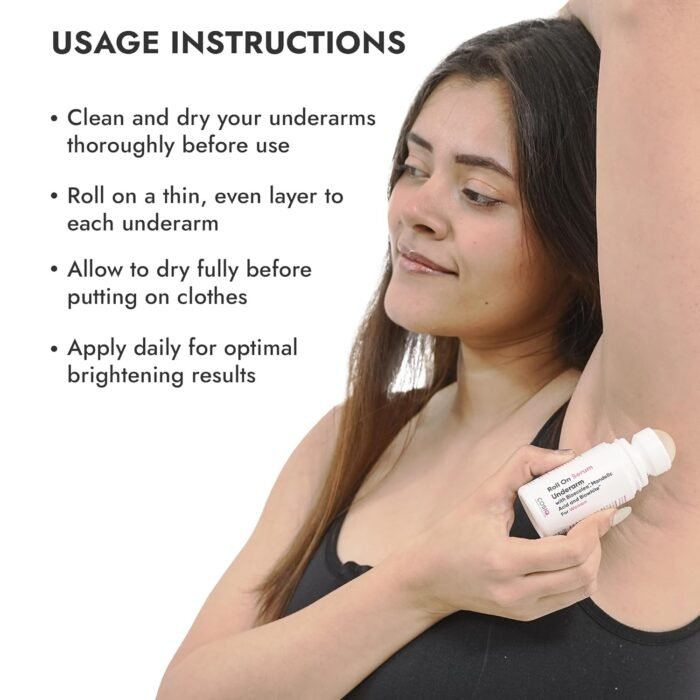 Cos-IQ Brightening Underarm Roll On Serum for Women | With Bioecolea, Mandelic Acid and Bio White | Prevents Body Odour, Brightens Skin & Exfoliates Underarms | Long Lasting deodorant roll on with Fresh Floral Fragrance | Suitable for Sensitive Skin | 40ml - Image 6