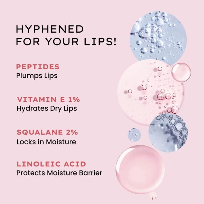 Hyphen Tinted Lip Balm - Hazel | 1% Vitamin E, 2% Squalane & Peptides | Brightening Lip Balm for Dark Lips | Winter Lip Care| 24h Moisturization & Hydration for Dry & Chapped Lips - 10 g, Brown - Image 6