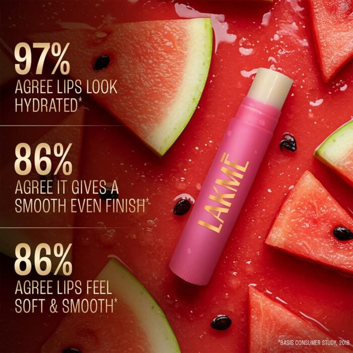 Lakme Lip Love Care Stick Insta Pink, with 10% Vitamin E Complex, nourished with Shea & Cocoa Butter and enriched with Almond & Jojoba Oil for 24hr moisturization in just 1 swipe, with SPF 15, 4.5g - Image 6