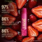 Lakme Lip Love Care Stick Strawberry, with 10% Vitamin E Complex, nourished with Shea & Cocoa Butter and enriched with Almond & Jojoba Oil for 24hr moisturization in just 1 swipe, with SPF 15, 4.5g - Image 6