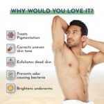 Mannlich Underarm Roll-On for Men, 2% Kojic & Salicylic Acid, Lactic Acid, Alpha Arbutin, 4% AHA & BHA | Brightens Skin, Reduces Pigmentation, Exfoliates & Prevents Body Odor | Alcohol & Aluminum Free, Dermatologically Tested- 50ml - Image 3