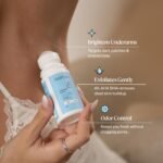 Namyaa Underarm Roll On with 4% AHA BHA and 6% Brightening Complex | Reduces Pigmentation & Odour - Keeps Skin Fresh & Clean 50ml - Image 3