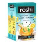 Roshi Green Tea Kahwa |25 Teabags | Detoxifying Green Tea with Ginger, Lemon, Black Pepper and Clove |Perfect Grandma's Kadha - Image 3