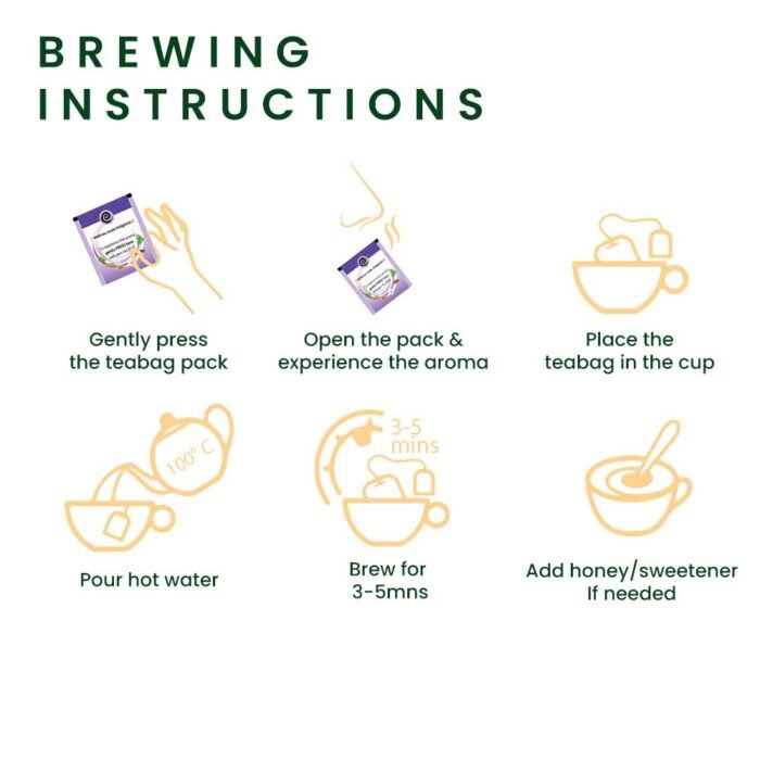 Roshi Inner Calm Tea |25 Teabags| Calming Floral Herbal Tea with Pure Chamomile and Tulsi for relaxation and Good Sleep | Bedtime Chamomile tea| Caffeine-free - Image 7