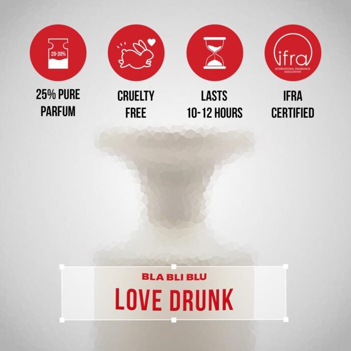 BLABLIBLU Love Drunk Unisex Perfume for Men & Women|100ml Long-Lasting Parfum Fragrances - A Notch above EDP, EDT & EDC|Perfume For Man & Perfume for Woman |Cinnamon, Dates & Nuts Notes| - Image 4