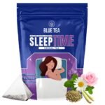 BLUE TEA Sleep Time 30 Tea Bags Plant Based Helps with Insomnia, Snoring Ziplock