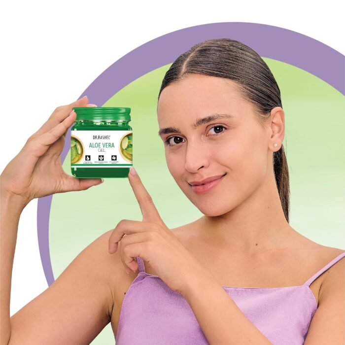 DR.RASHEL Aloe Vera Gel with natural Aloevera Extract for Men & Women for Moisturize and Sooth Glowing Skin with No Parabens, SLS, Silicones & Colour (380ml) - Image 3