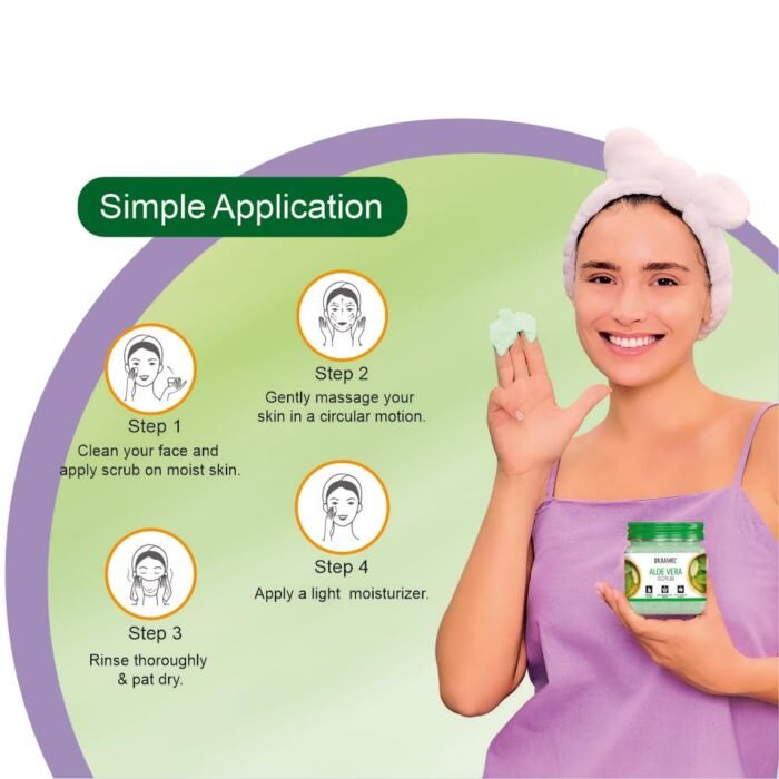 DR.RASHEL Aloe Vera Scrub For Face & Body (380 Ml) | All Skin |Cleanser Scrub For Deep Exfoliation | Dead Skin Remover| Tan Removal | Blackhead Remover - Image 7