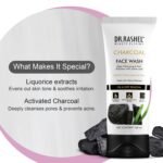 DR.RASHEL Charcoal Face Wash Deep Cleansing & Anti-Polltion with Active Cool with No Parabens, SLS, Silicones & Colour (100 ml) - Image 5