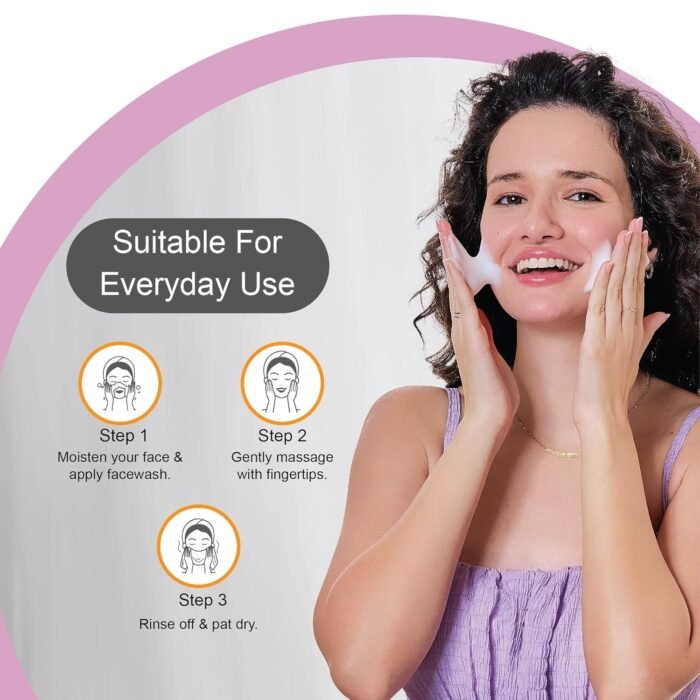 DR.RASHEL Charcoal Face Wash Deep Cleansing & Anti-Polltion with Active Cool with No Parabens, SLS, Silicones & Colour (100 ml) - Image 6