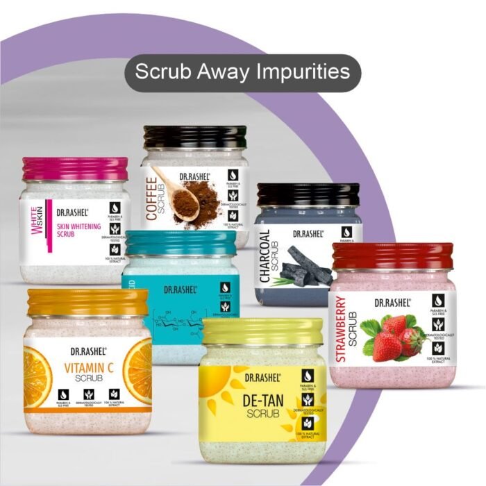 DR.RASHEL Charcoal Scrub For Face & Body (380 Ml) | All Skin |Cleanser Scrub For Deep Exfoliation | Dead Skin Remover| Tan Removal | Blackhead Remover | Activated Charcoal - Image 8