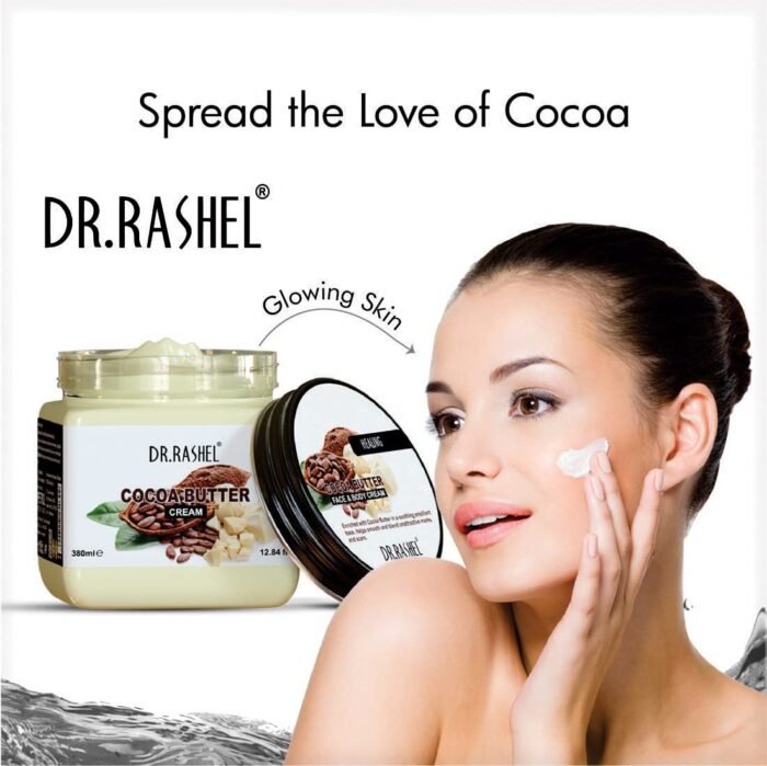 DR.RASHEL Cocobutter Face And Body Cream For Women and Men (380 Ml) | All Skin Types |Soft and Healthy Skin | Repairing & Nourishment | Deep Hydration & Moisturization | 100% Vegan | Paraben Free - Image 4