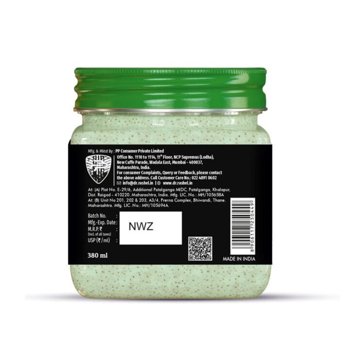 DR.RASHEL Cucumber Scrub For Face & Body (380 Ml) | All Skin | Cleanser Scrub For Deep Exfoliation | Dead Skin & Tan Removal | Blackhead Remover - Image 2