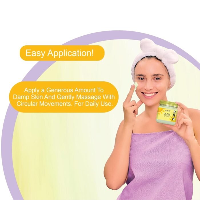 DR.RASHEL De-Tan Face Cream For Women and Men (380 Ml) | All Skin Types |Soft and Healthy Skin | Repairing & Nourishment | Deep Hydration & Moisturization | 100% Vegan | Paraben Free - Image 4
