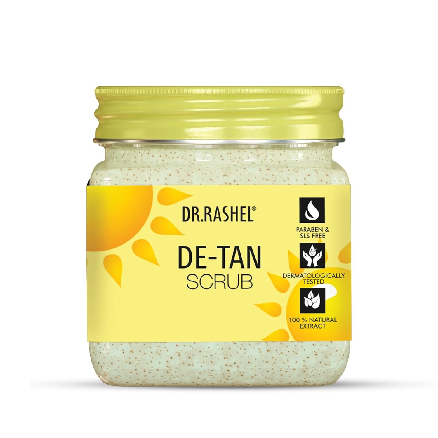 DR.RASHEL De-Tan Scrub For Face & Body (380 Ml) 1 DR.RASHEL De-Tan Scrub For Face & Body (380 Ml) | Revitalizing Tan Removal || Cleanser,Dead Skin|| Blackhead Remover For Deep Exfoliation Scrub - Image 1
