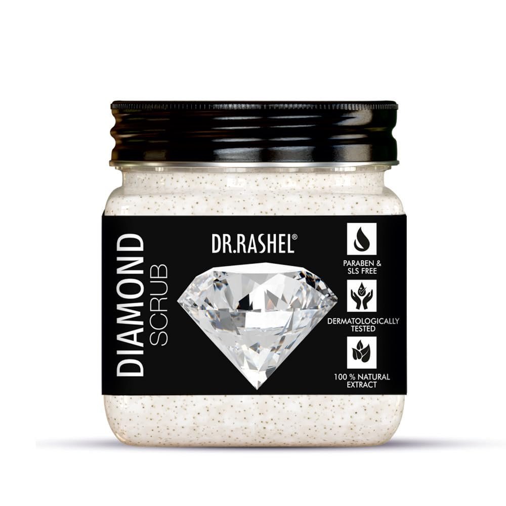 DR.RASHEL Diamond Face & Body scrub For Men And Women (380 Ml) 1 DR.RASHEL Diamond Face & Body scrub For Men And Women (380 Ml) | Anti Aging & Detoxxifying Scrub |Suitable For Deep Exfoliation & Removing Dead Skin - Image 1