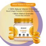 DR.RASHEL Exfoliator For Face & Body (Vitamin C Scrub, 380 ML) | All Skin |Deep Exfoliation | Dead Skin Remover| Tan Removal | Blackhead Remover - Image 5