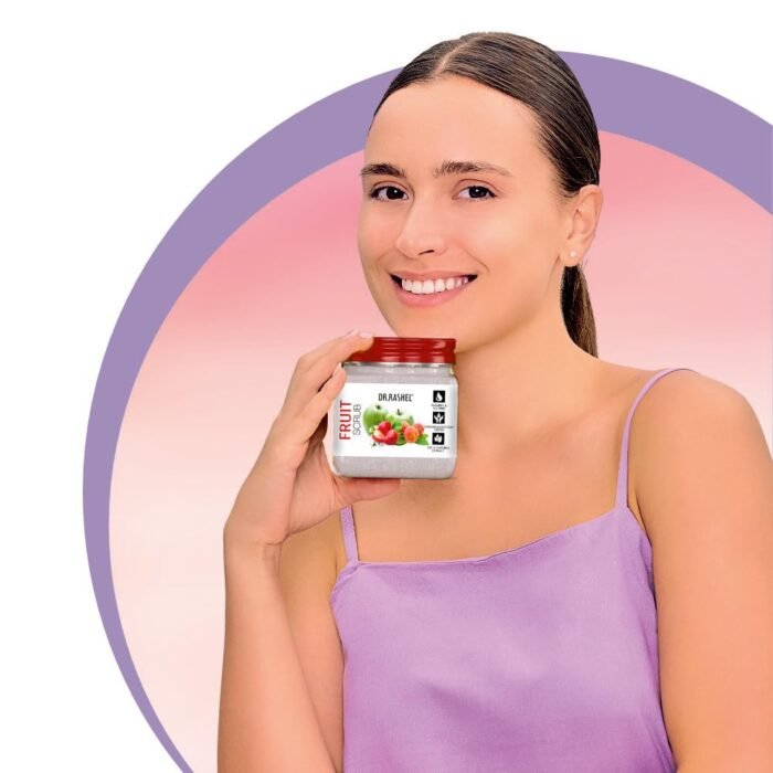 DR.RASHEL Fruit exfoliator For Face & Body (380 Ml) | All Skin |Cleanser Scrub For Deep Exfoliation | Dead Skin Remover | Tan Removal | Blackhead Remover - Image 3