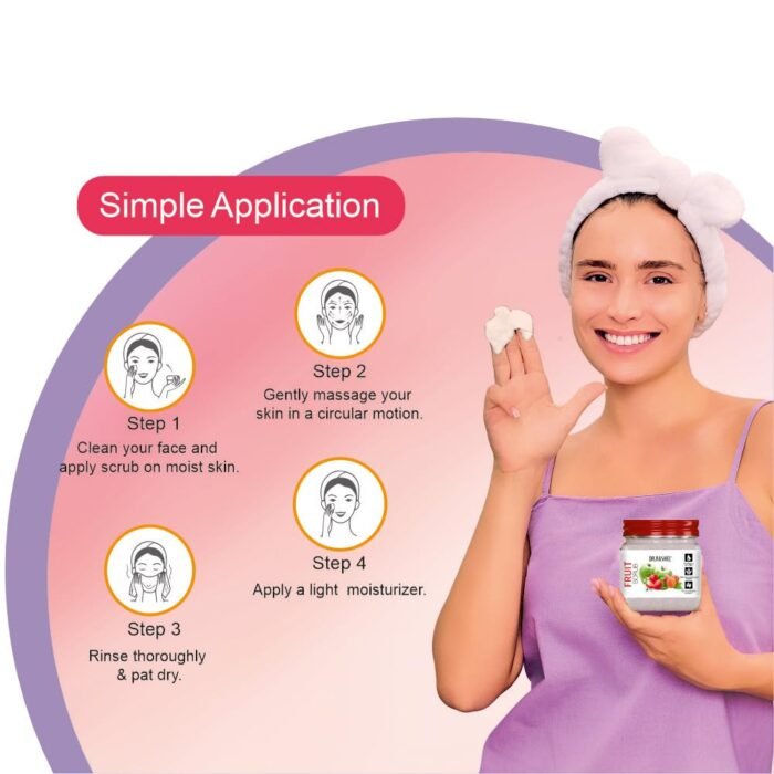 DR.RASHEL Fruit exfoliator For Face & Body (380 Ml) | All Skin |Cleanser Scrub For Deep Exfoliation | Dead Skin Remover | Tan Removal | Blackhead Remover - Image 6